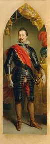 Kaiser Ferdinand II. stehend