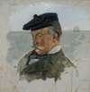 Portrait Sketch of Adolf von Becker the Painter