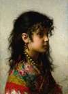 Girl With Brass Necklace