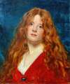 Portrait de femme rousse.1876