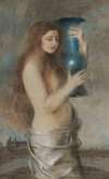 Girl with a blue vase (Tears)