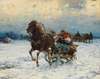 Happy sleigh ride