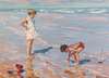 Children Playing on a Beach