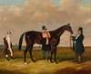 Lord Howth, With His Racehorse ‘St. Lawrence,’ His Trainer, And His Jockey, Ford