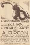 Studentenschaft Basel – Vortrag – C. Burckhardt über Aug. Rodin