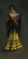 The Spanish Shawl; Portrait of Jeanne Frankenberg