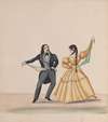 A man and a woman dancing