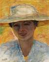 Portrait de Femme au Grand Chapeau