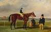 Mr. Martinson’s Nancy, F. Marson Up, J. Marson And A Groom (After A Painting By Harry Hall)