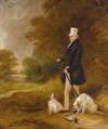 Portrait Of Sir William Mordaunt Sturt Milner, 4th Bt. (1779-1855) With Two Clumber Spaniels Out Shooting