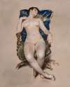 Untitled (Nude Resting in a Chair)