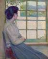 Woman Looking out a Window (Portrait of A.M. Hooey)