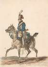 Hanover hussar on horseback