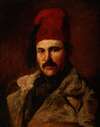 Portrait of Maksymilian Oborski Wearing a Fez