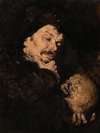 Man Holding a Skull (Memento Mori)