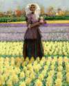 Woman in a Field of Hyacinths