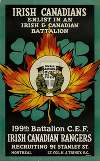 Irish Canadians; enlist in an Irish and Canadian Battalion