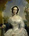 Agatha Petronella Hartsen (1814-78). In bruidstoilet ter gelegenheid van haar huwelijk met Jan van der Hoop op 17 maart 1841