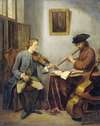 A Violinist and a Flutist Playing Music together (The Musicians)