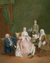 Portrait of a Venetian Family with a Manservant Serving Coffee