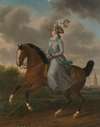 Frederika Sophia Wilhelmina of Pruissia (1751-1820), Equestrian portrait of the Wife of Prince Willem V