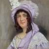 Portrait de Mademoiselle Maille, sociétaire de la Comédie-Française, dans le rôle de Mme de Lancy dans ‘Antony’.