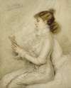 Portrait de Sarah Bernhardt (1844-1923), artiste dramatique.
