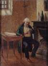 Portrait de Pierre-Jean Béranger (1780-1857), dans sa cellule de Sainte-Pélagie