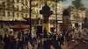 Esquisse pour un panorama du boulevard Montmartre animé des personnalités parisiennes contemporaines