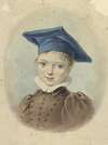 Jongetje met een blauwe baret