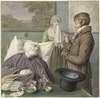 Arts bezoekt een zieke oude vrouw in bed