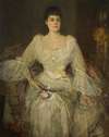 A lady in white (A portrait of Lady Lyle)