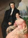 Portrait of Anton Zhuber and his Wife Theresia Zhuber