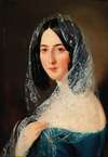 Portrait of a Lady with White Lace Veil