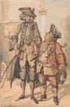 Caricature of George Bubb Dodington and Sir Thomas Robinson