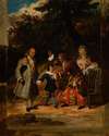 Voltaire bénissant le petit-fils de Franklin