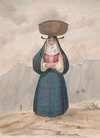 Peasant woman with basket on her head – La Palma
