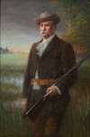 Henry Vasnier en tenue de chasse