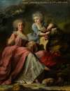 Madame Langlois de Falaise et sa fille, la comtesse de Moÿ de Sons