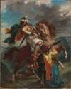 A Turk Surrenders to a Greek Horseman