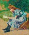 Reading young lady (La liseuse)