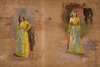 Two sketches of Tartar women. From the journey to Crimea