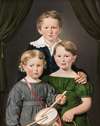 Hans and Bolette Puggaards three children