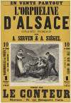 L’ Orpheline d’Alsace, grand roman par A. Sirven & A. Siégel