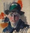Self Portrait in a Green Hat
