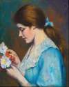 Femme arrangeant des oeillets (A Young Woman with a Bouquet of Flowers)