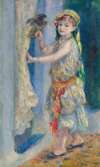 Child with a bird (Mademoiselle Fleury in Algerian costume)