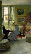 Woman Writing in an Interior