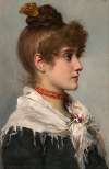 A Young Venetian Woman in Profile