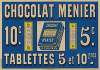 Chocolat Menier 10c, 5c, Tablettes